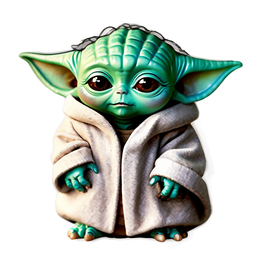 Adorable Baby Yoda Character Png 06252024