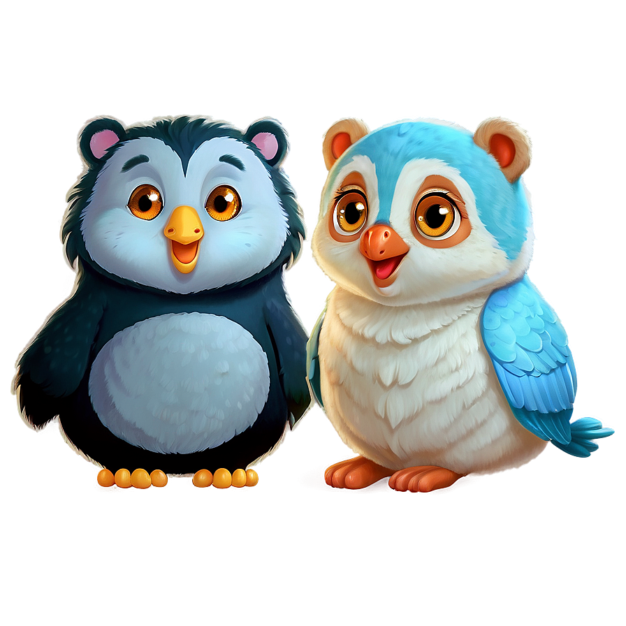 Adorable Cartoon Animal Friends Png Msi