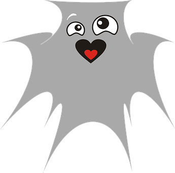 Adorable Cartoon Bat Love