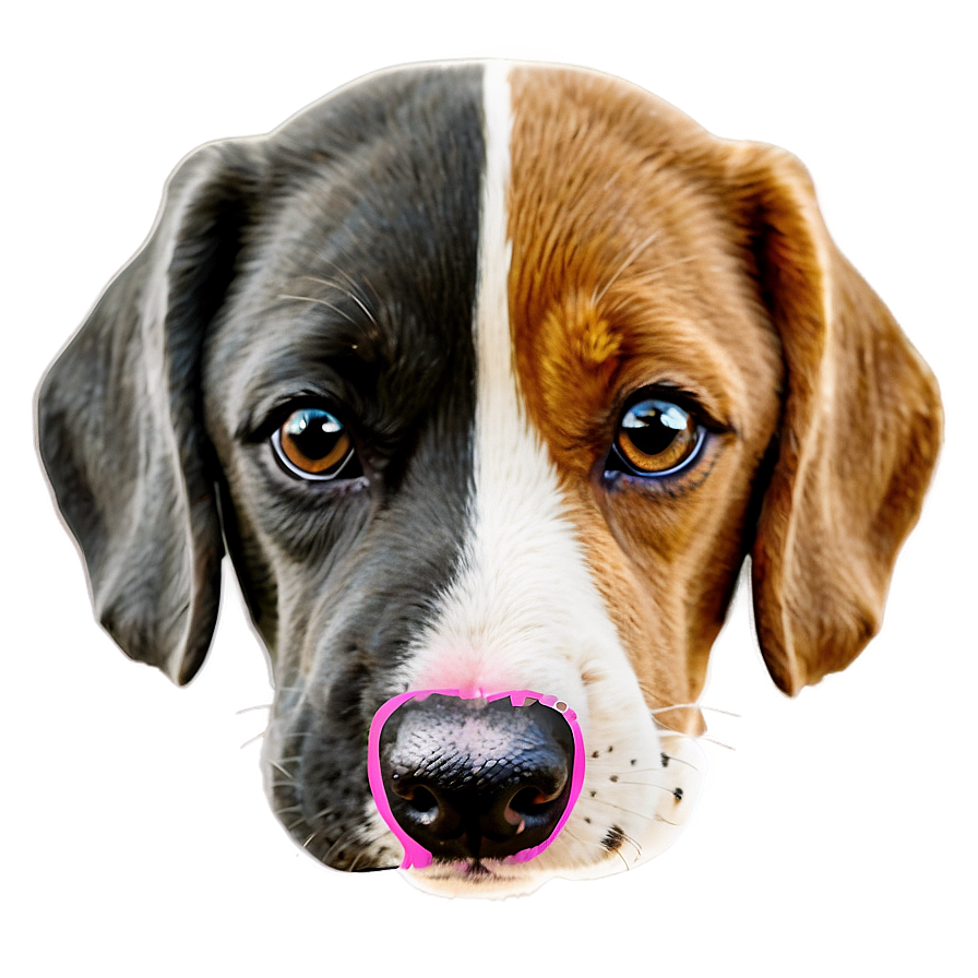 Adorable Dog Face Outline Png 38