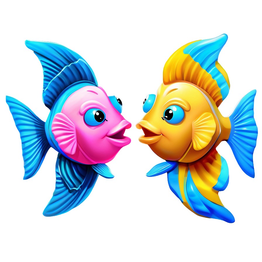 Adorable Fish Friends Png 23