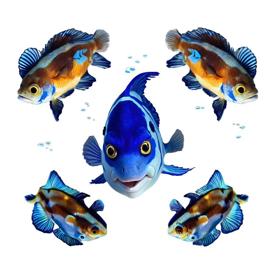 Adorable Fish Friends Png Jrn1