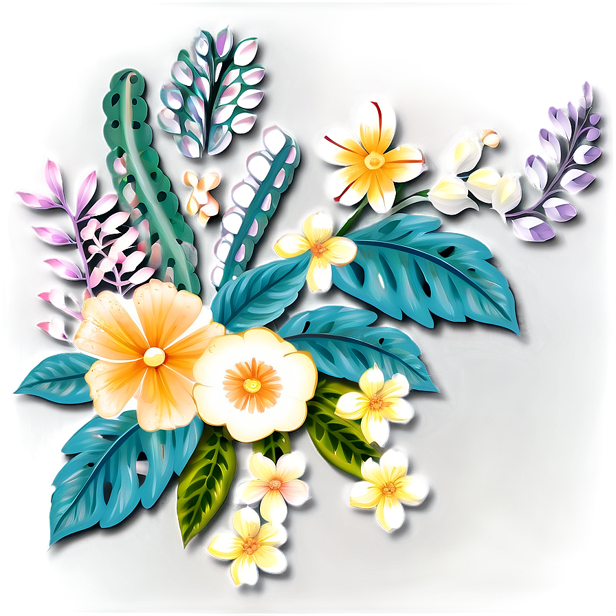 Adorable Floral Design Png 06202024