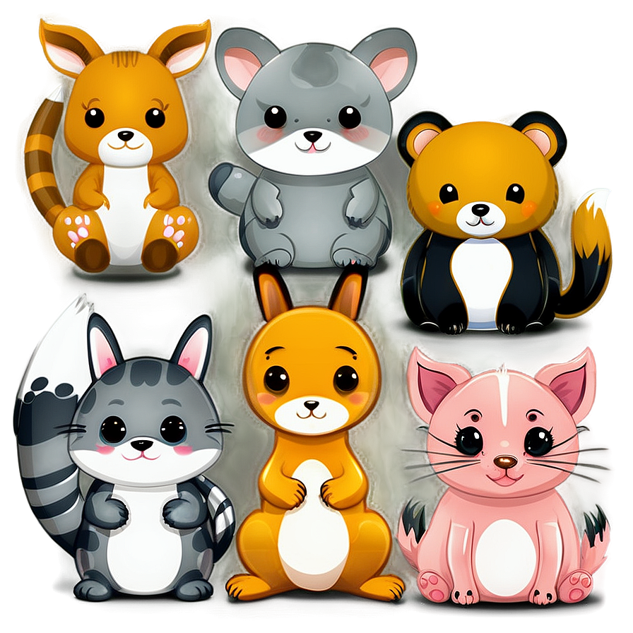 Adorable Kawaii Animals Png Njw51