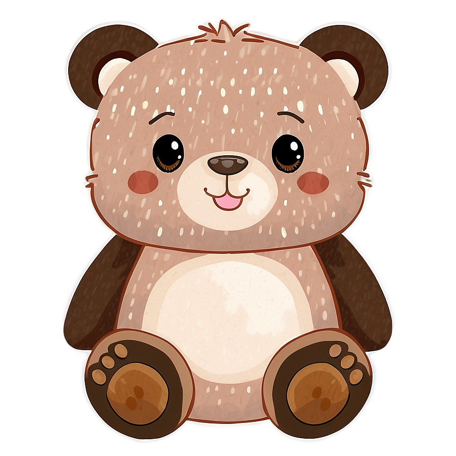 Adorable Kawaii Bear Design Png Adq