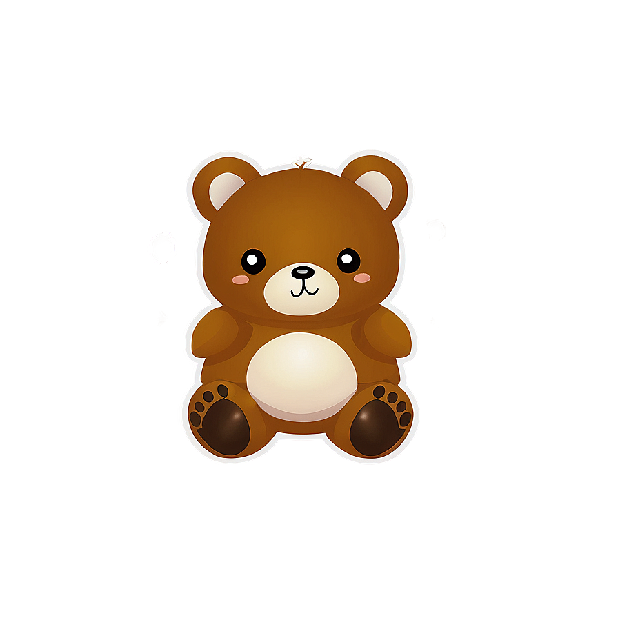 Adorable Kawaii Bear Design Png Hnv79