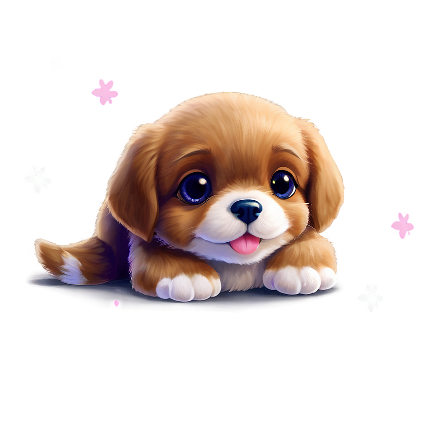 Adorable Kawaii Puppy Png 06292024