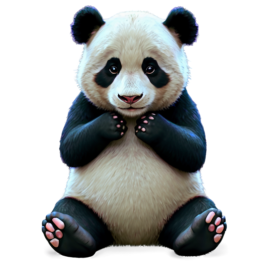 Adorable Panda Artwork Png Gsh