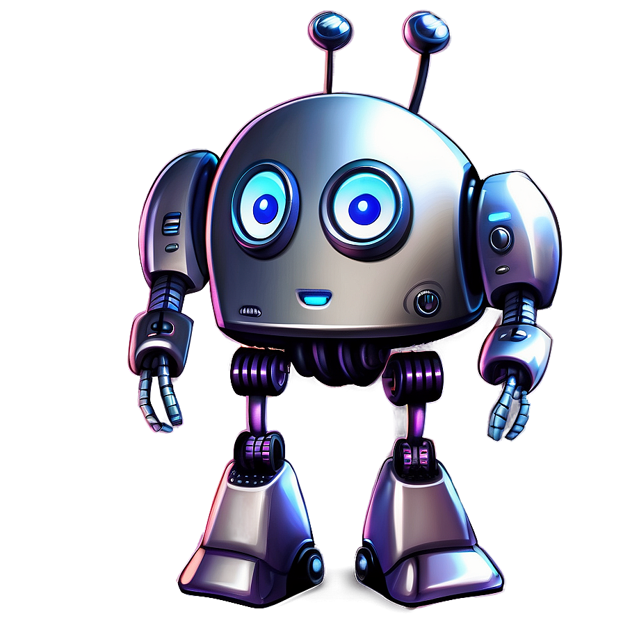 Adorable Robot Illustration Png 06272024