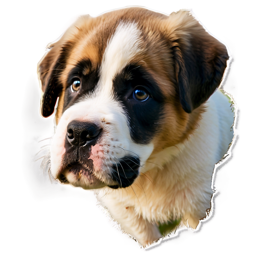 Adorable St Bernard Puppy Png Bbn