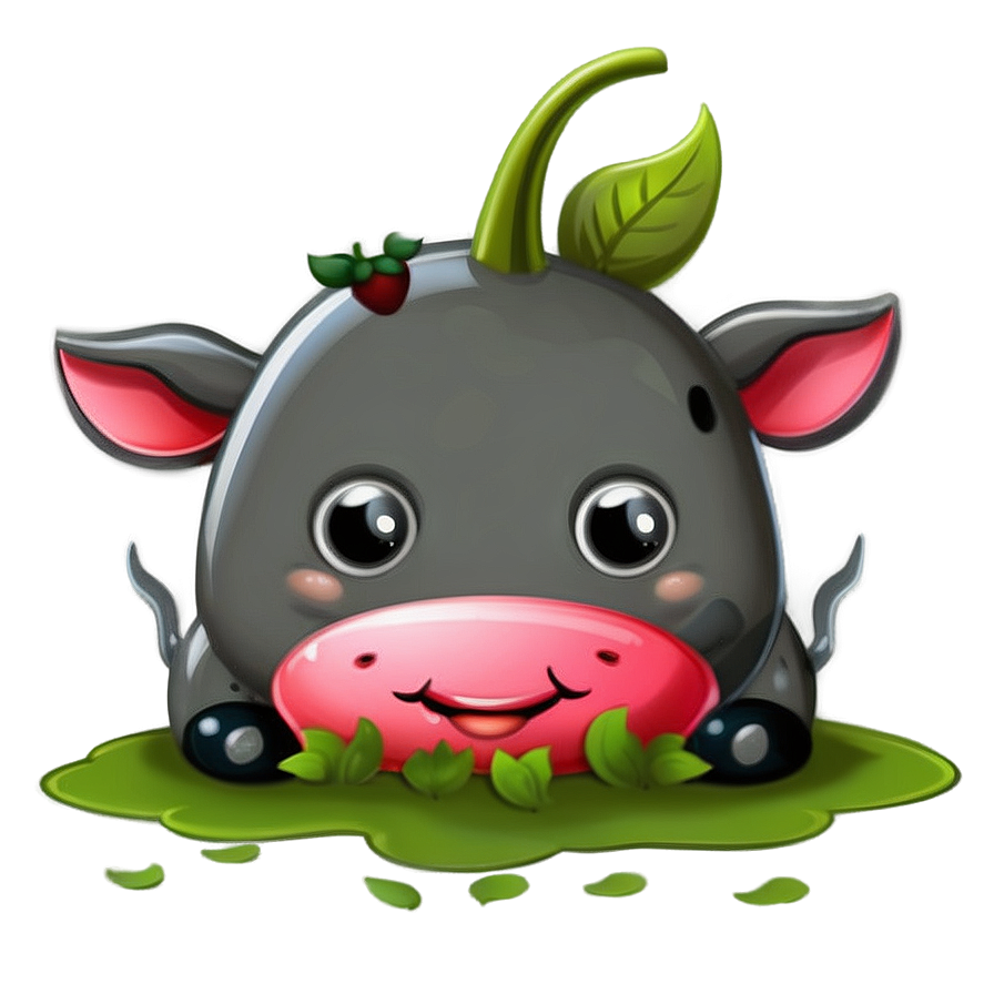 Adorable Strawberry Cow Clipart Png Vyc