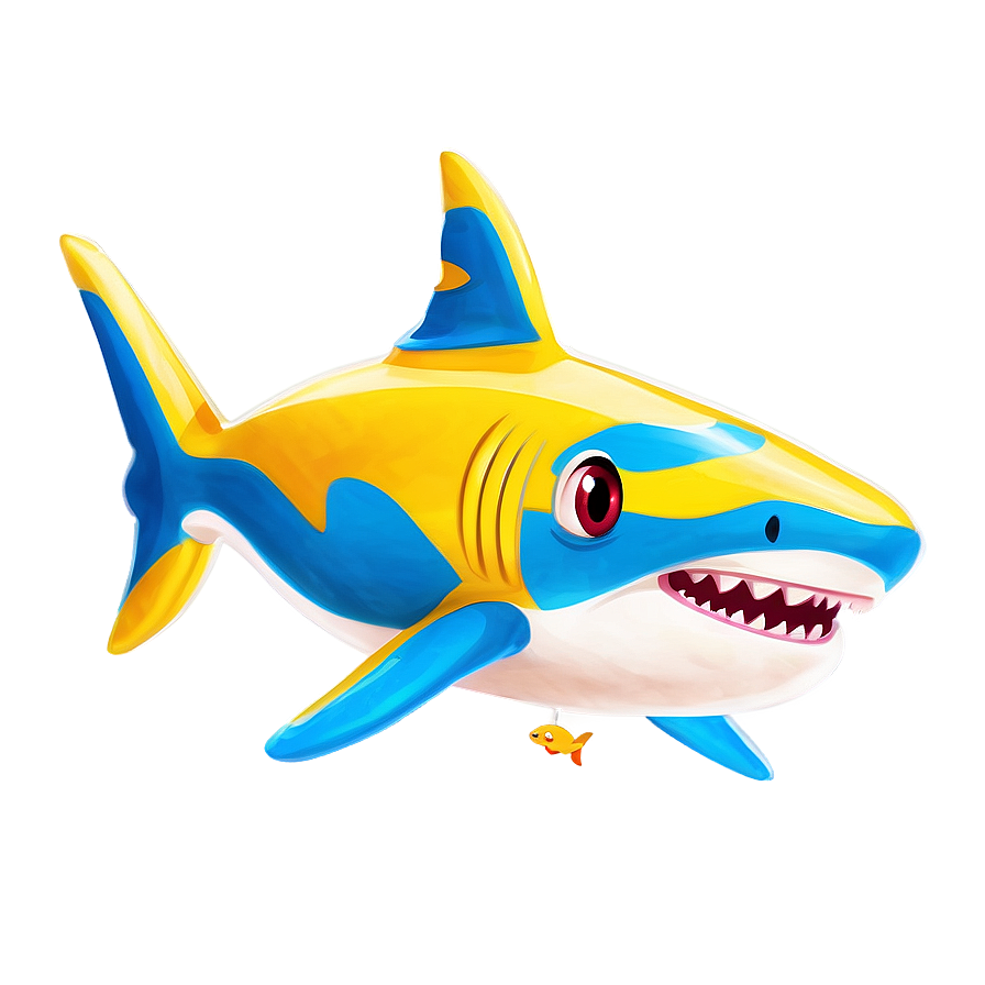 Adorable Yellow Baby Shark Png Moe1