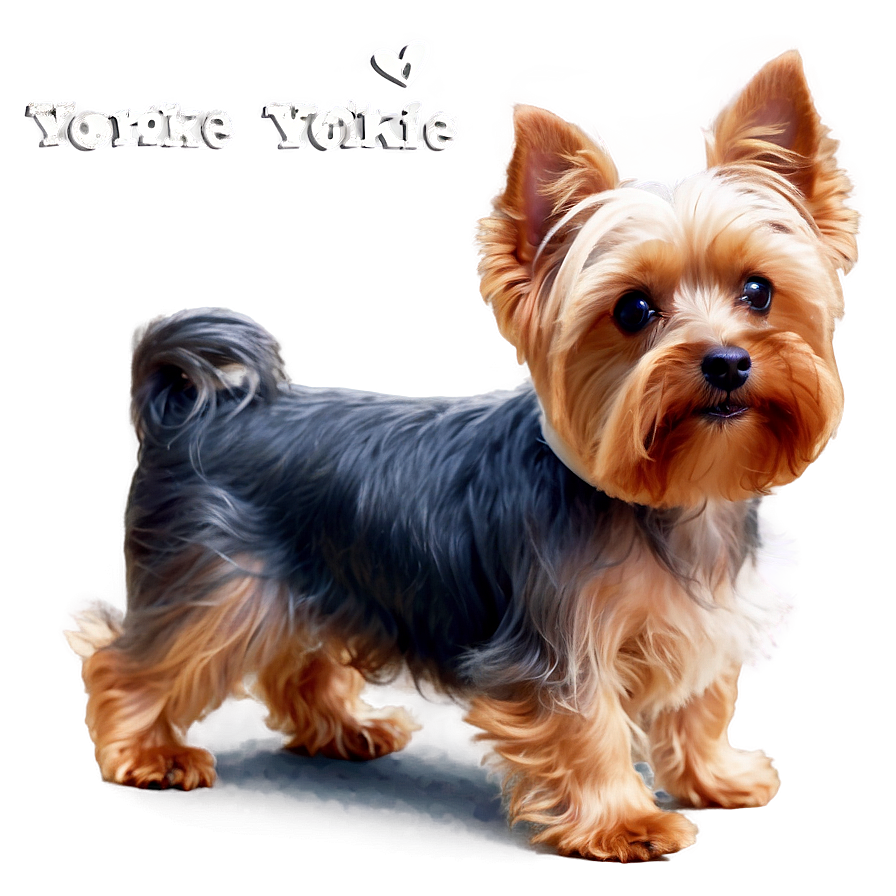 Adorable Yorkie Dog Png 06242024