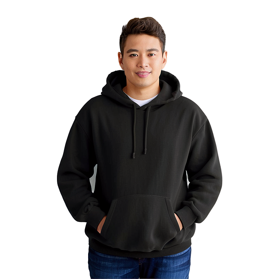 Adult Black Hoodie Png Auj