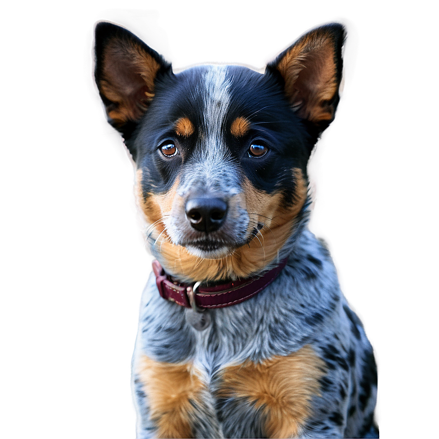 Adult Blue Heeler Portrait Png 06282024