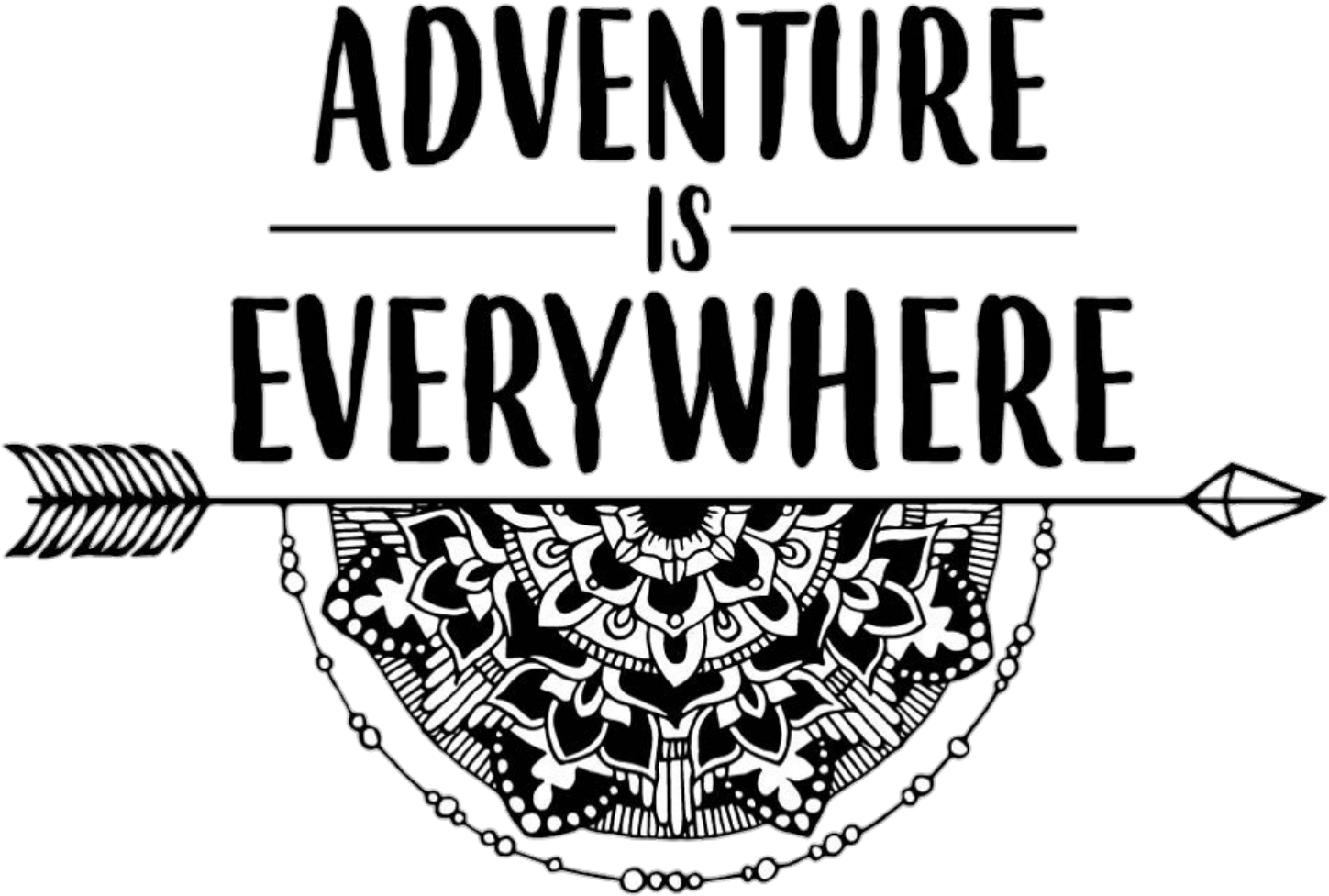 Adventure Inspired Arrow Graphic