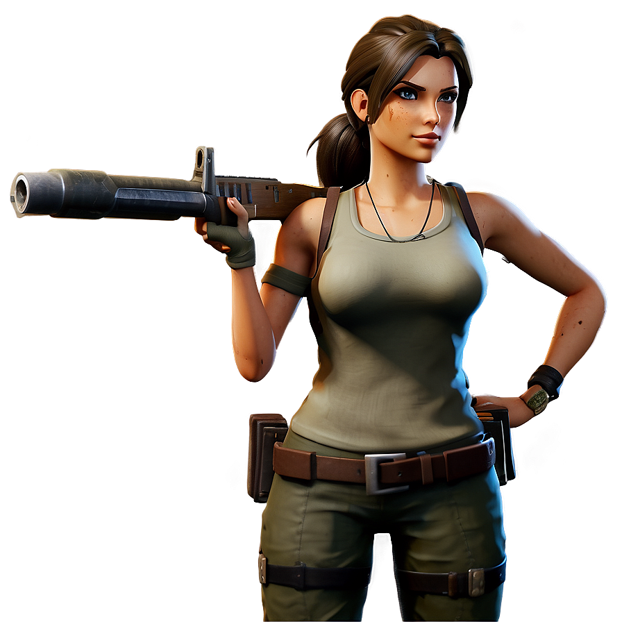 Adventure-ready Lara Croft Fortnite Png 06282024