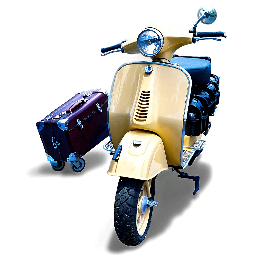 Adventure Vespa With Luggage Png Xop