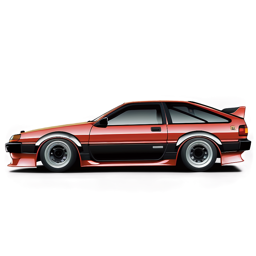 Ae86 Car Illustration Png 06242024