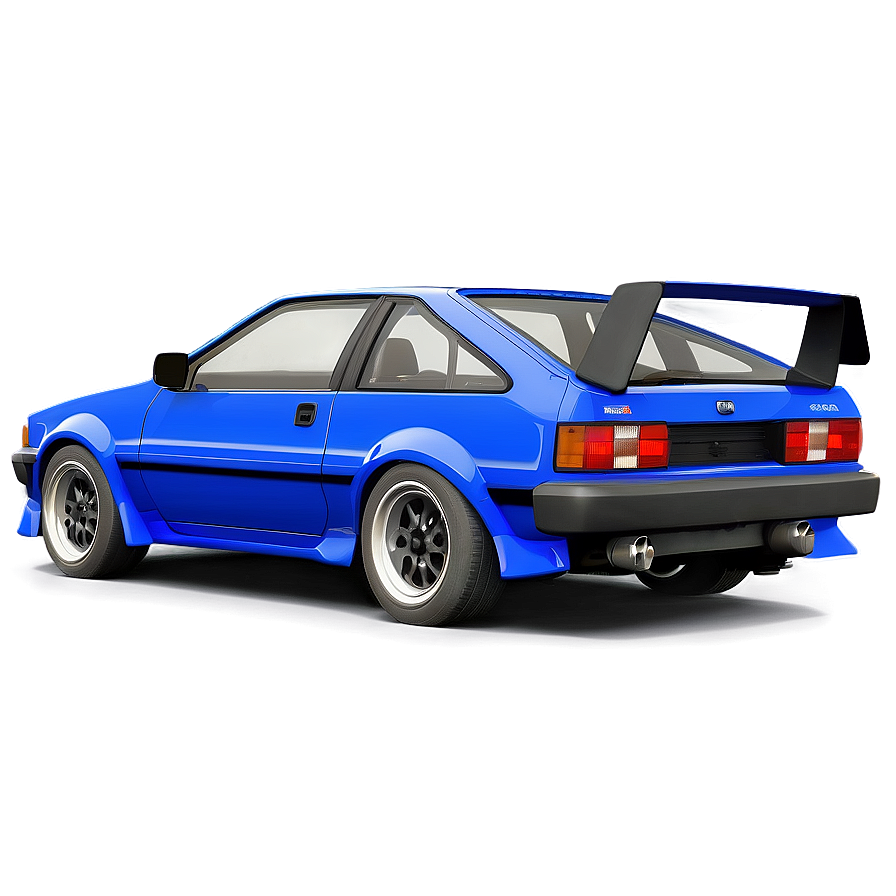 Ae86 Sportscar Blueprint Png Gly75