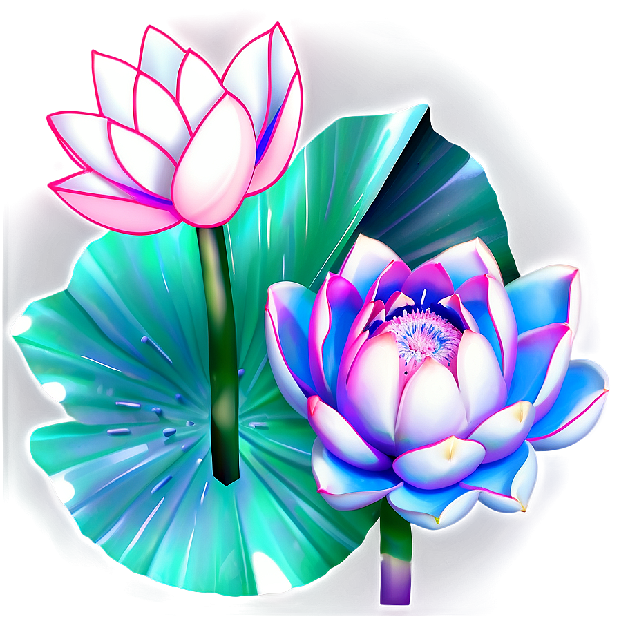 Aesthetic Blooming Lotus Png 06112024