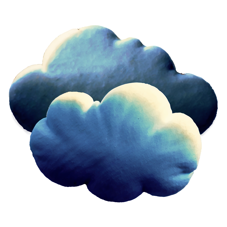 Aesthetic Blue Clouds Png 27