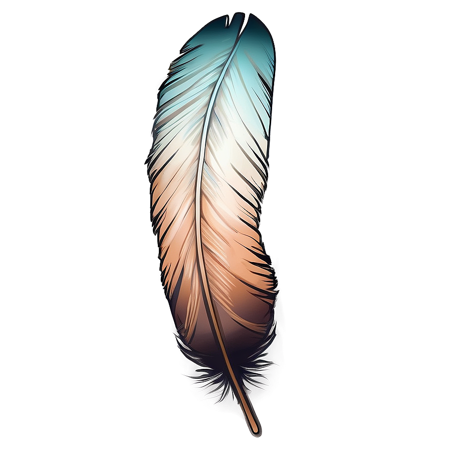 Aesthetic Boho Feather Png 6