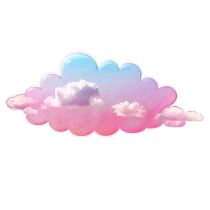 Aesthetic Cloud In Pastel Sky Png Wxa45