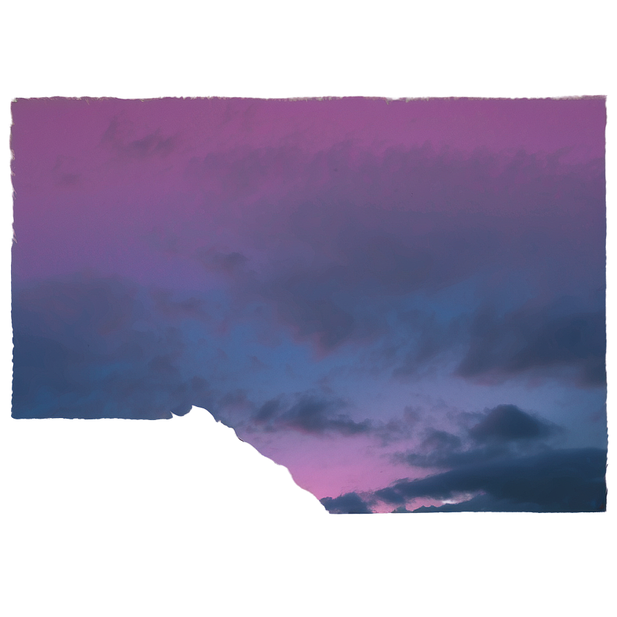 Aesthetic Cloud In Purple Twilight Png 22