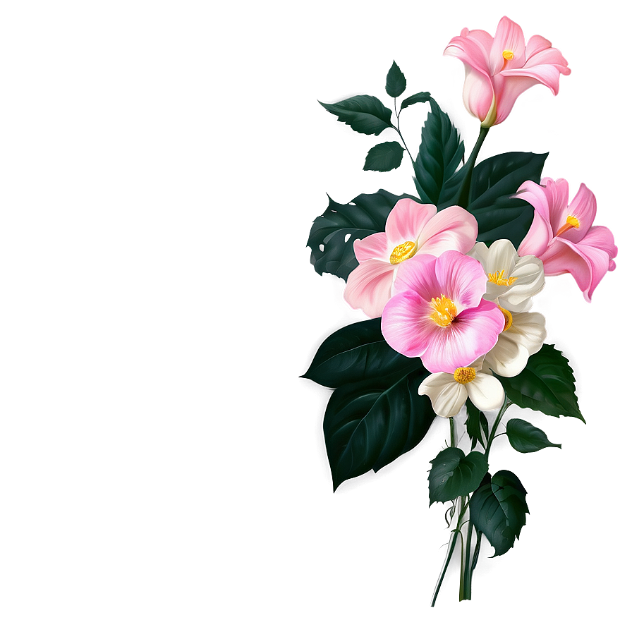 Aesthetic Flowers Background Png 06282024