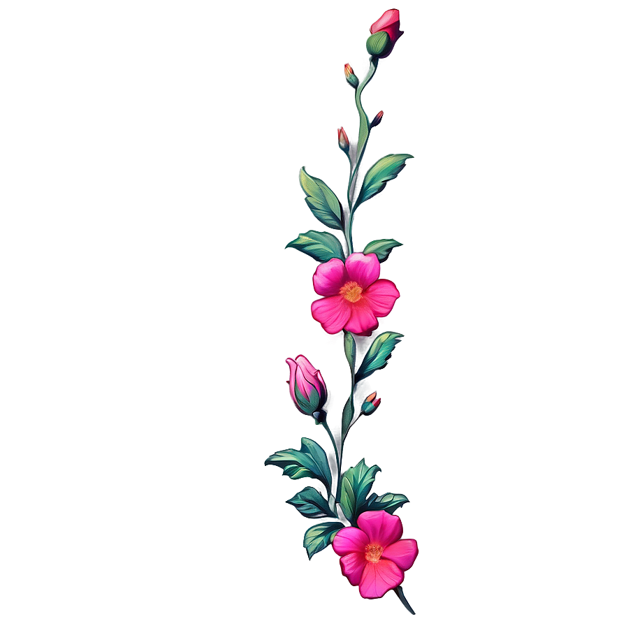 Aesthetic Flowers Border Png Axi4