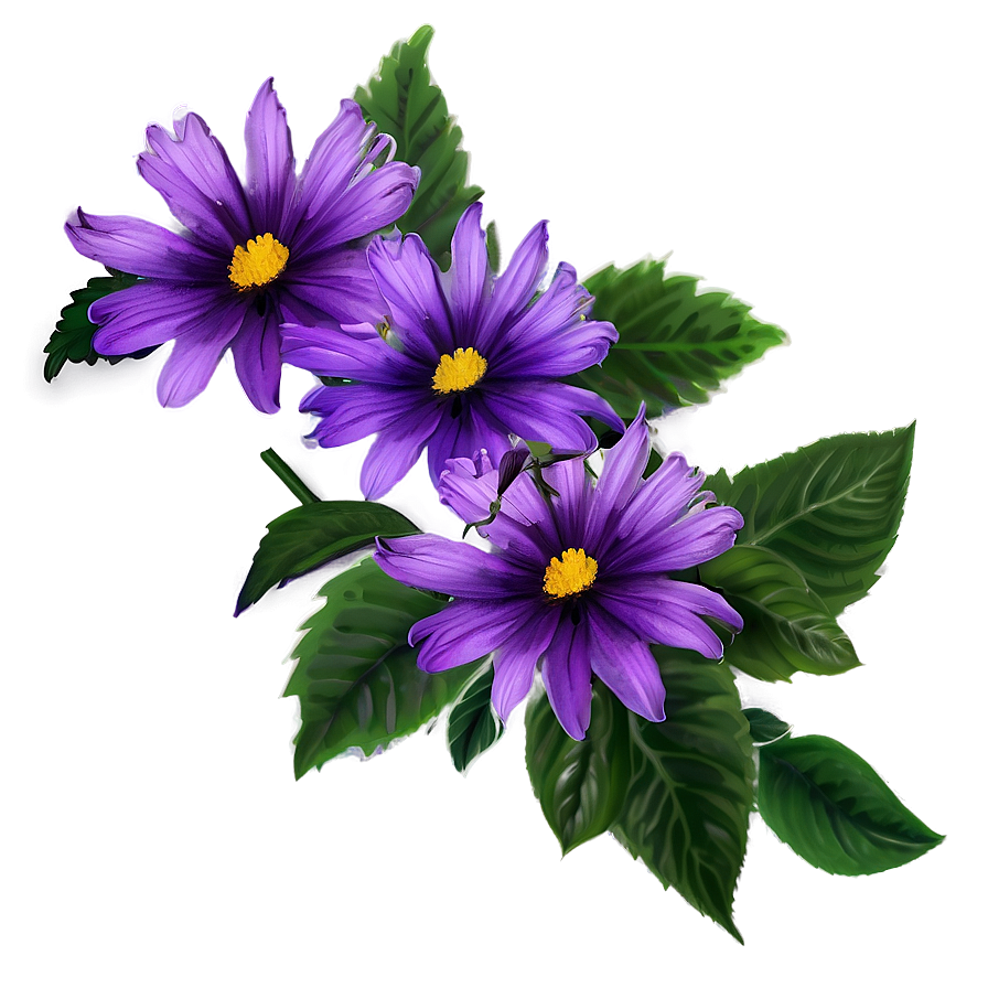 Aesthetic Flowers Frame Png 17