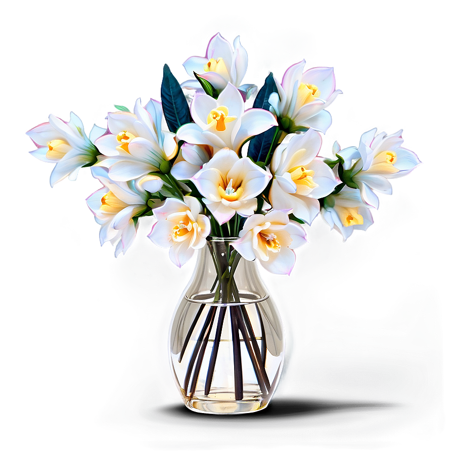 Aesthetic Flowers In Vase Png 53