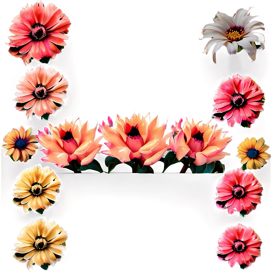 Aesthetic Flowers Overlay Png Yol