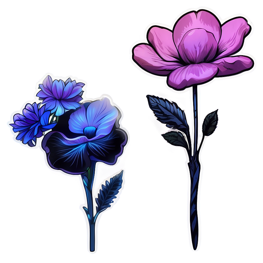 Aesthetic Flowers Sticker Png 18