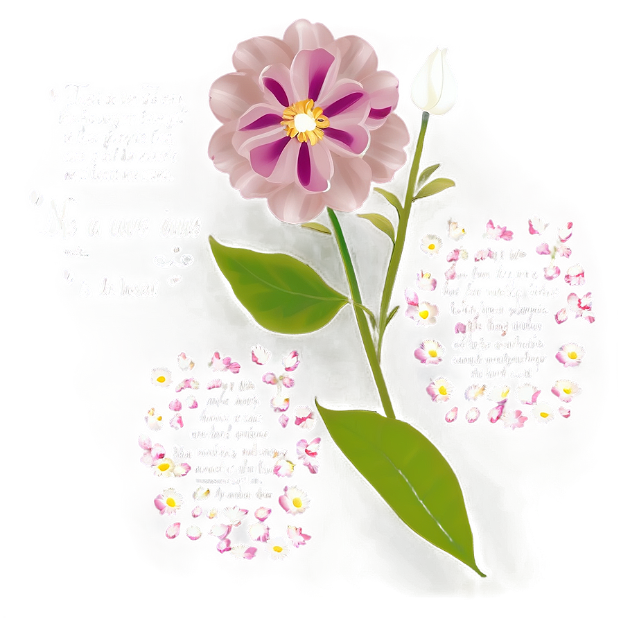 Aesthetic Flowers With Quotes Png Yib