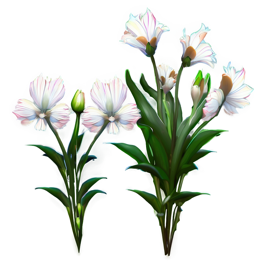 Aesthetic Garden Flowers Png Xof