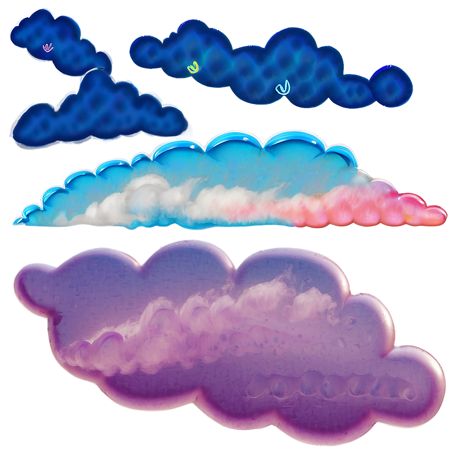 Aesthetic Rainbow Cloud Magic Png Bps24