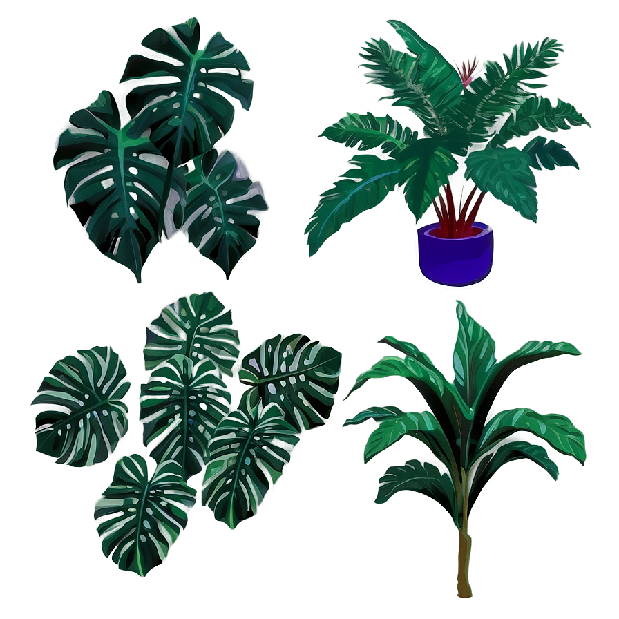 Aesthetic Tropical Plants Png Omu28