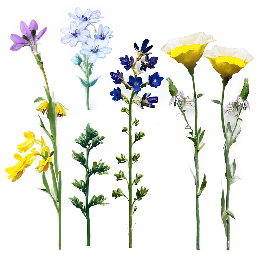 Aesthetic Wildflowers Collection Png Duu40