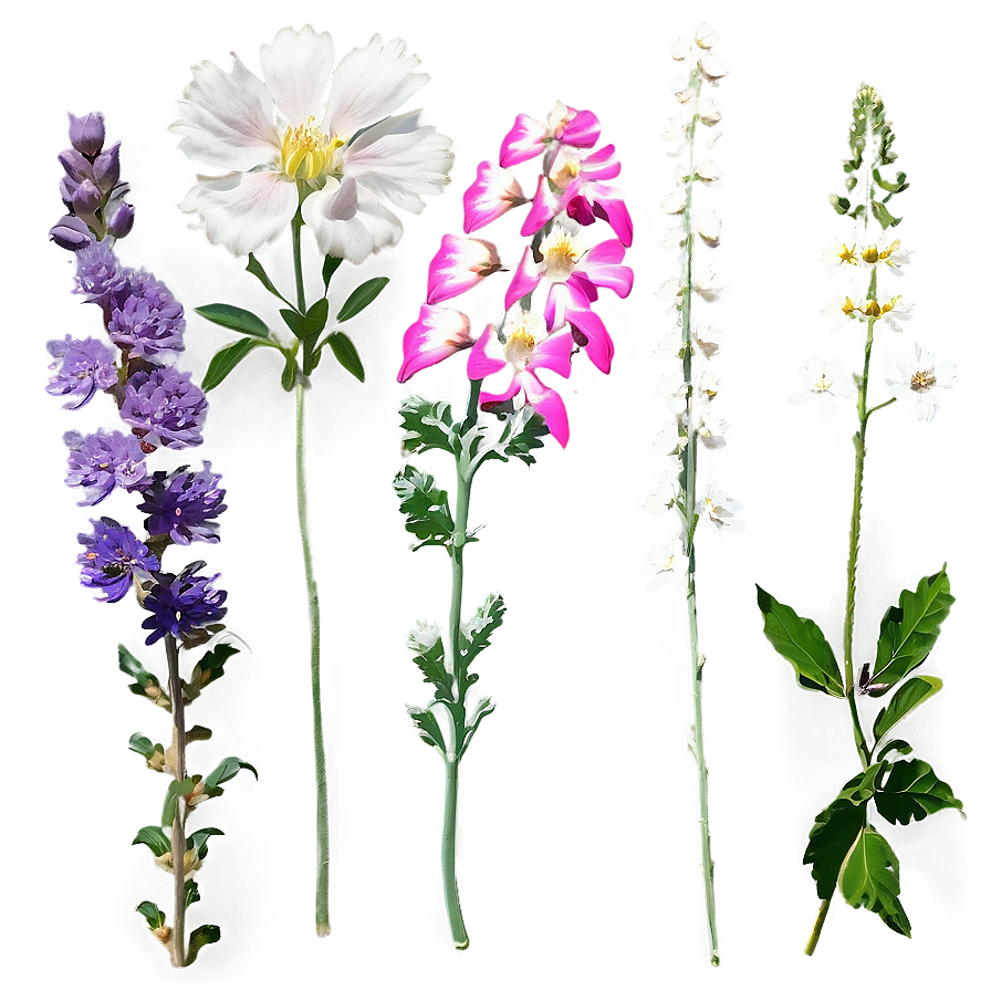 Aesthetic Wildflowers Collection Png Rok