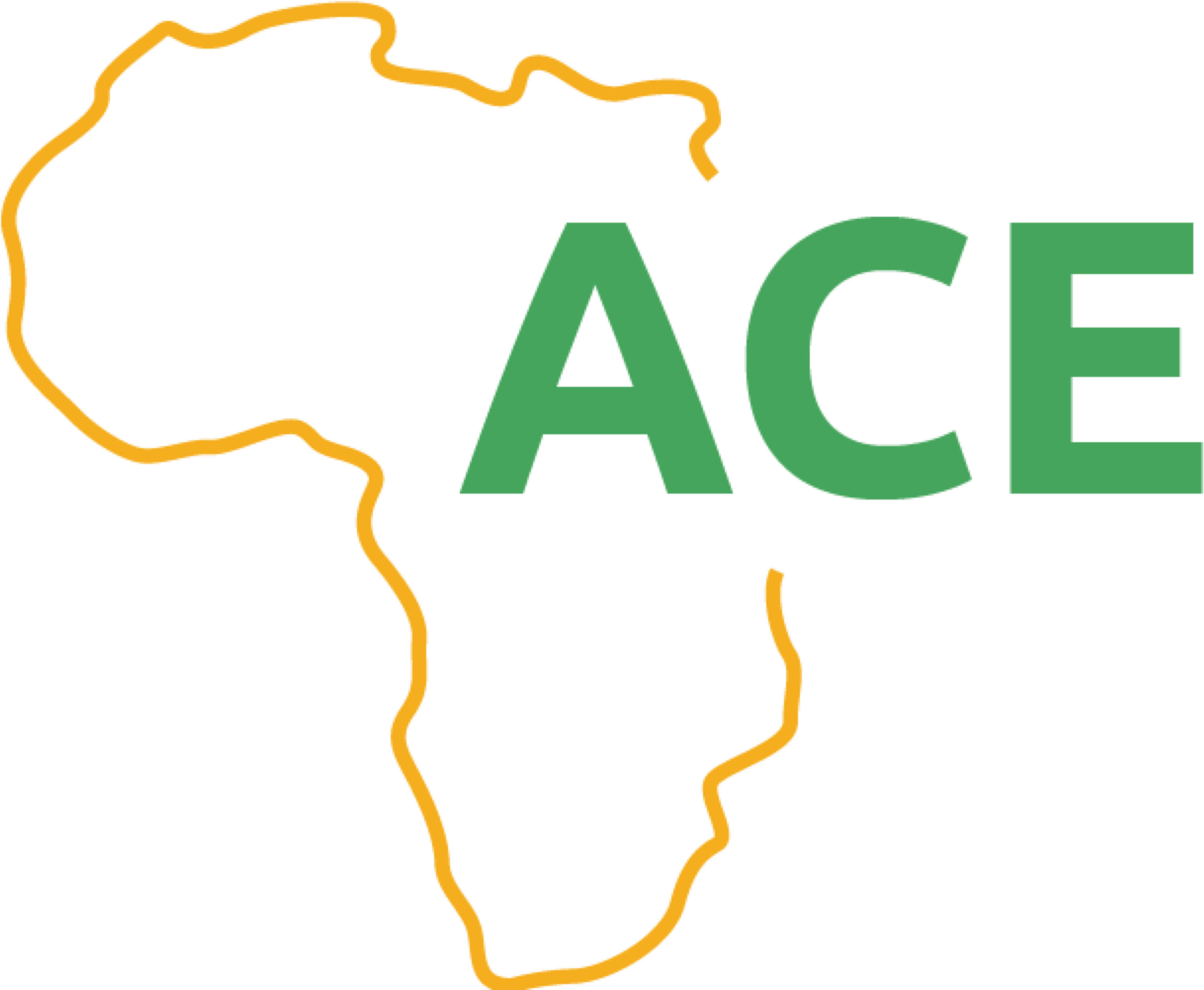 Africa Continent Outline Logo