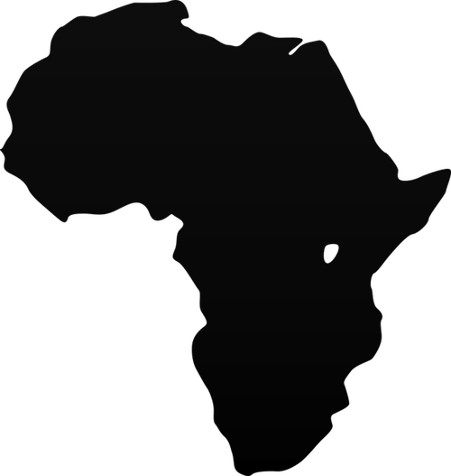 Africa Continent Silhouette