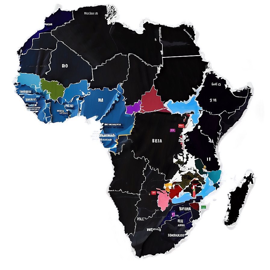 Africa Map Outline With Countries Png 36