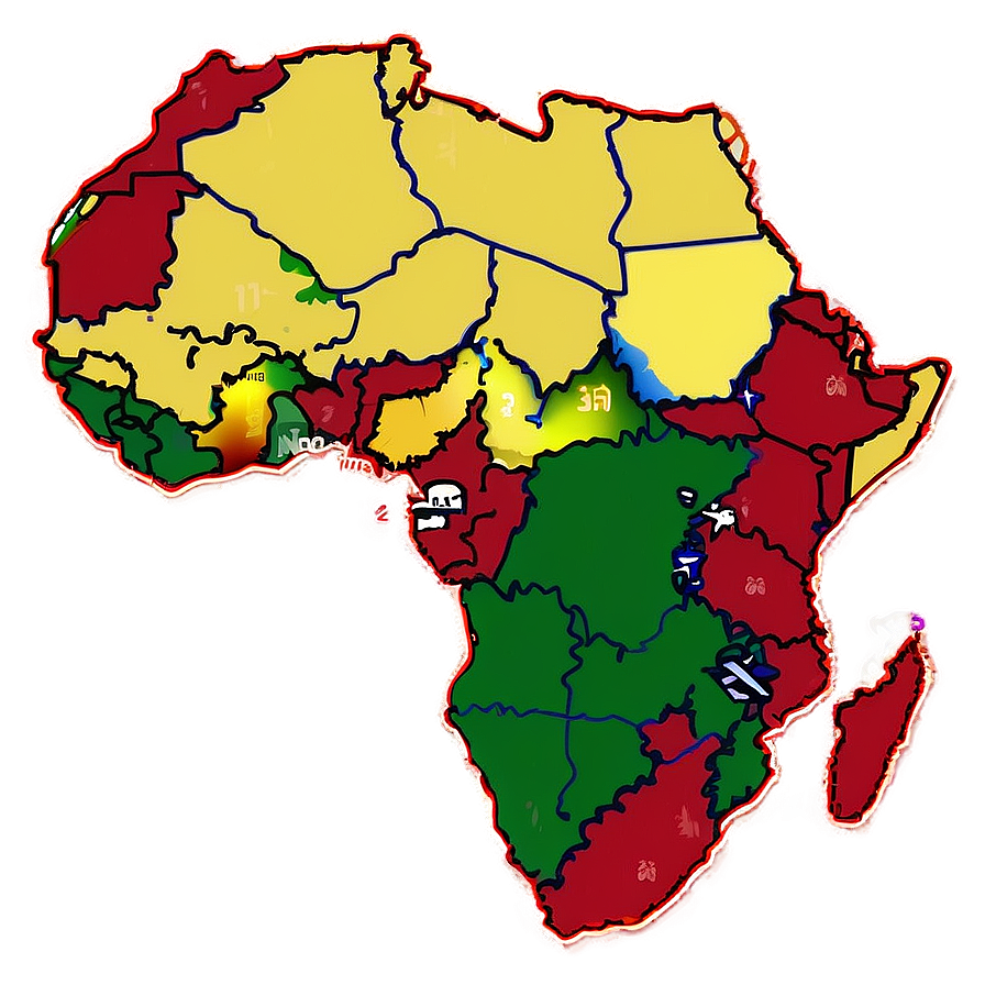 Africa Map Outline With Countries Png Ila42