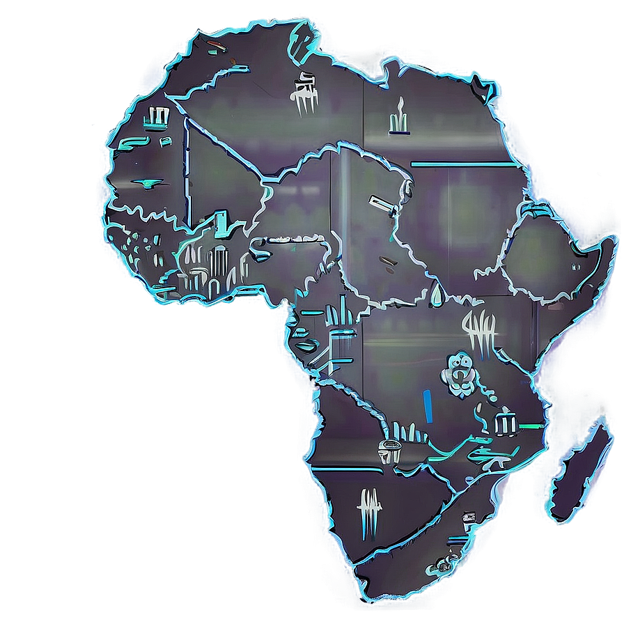 Africa Outline Art Png Ell