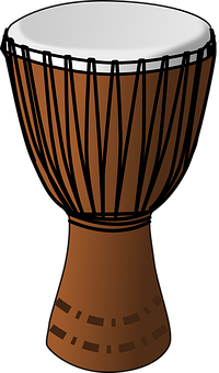 African Djembe Drum Illustration