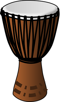 African Djembe Drum Vector