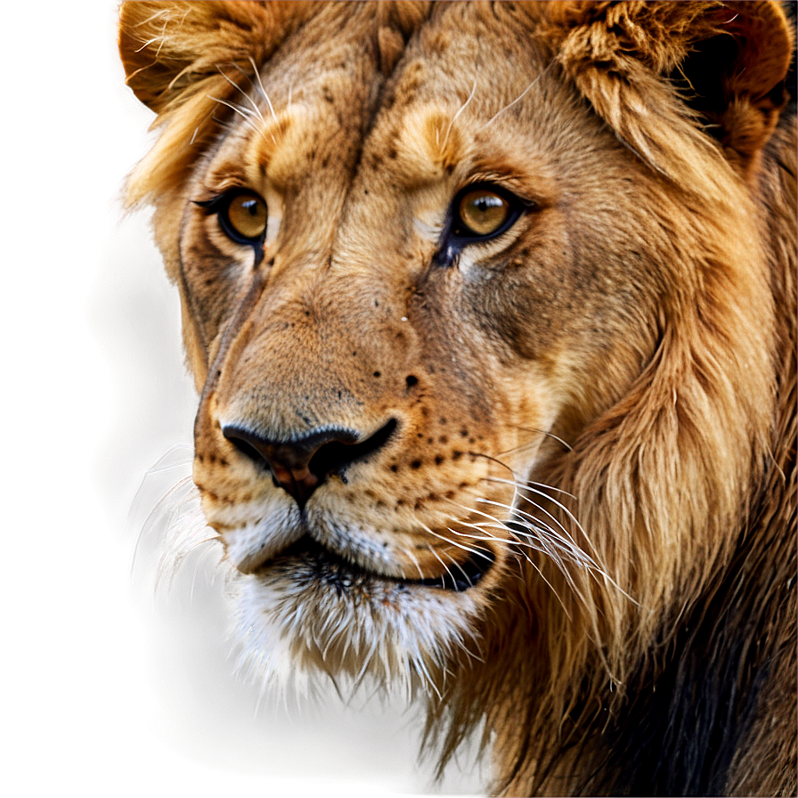 African Lion Visage Png Kjp9