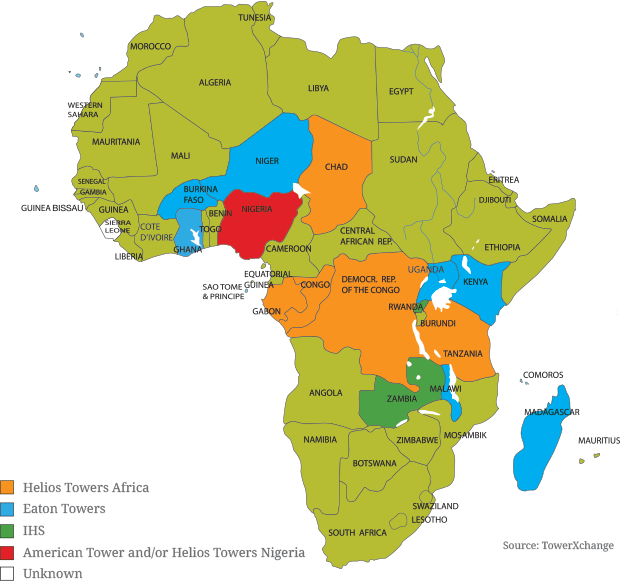 African Telecom Infrastructure Map